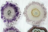 Lot: to Amethyst Stalactite Slices ( Pieces) #77699-1